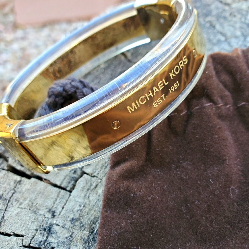 Michael Kors Lucite/Gold Bangle